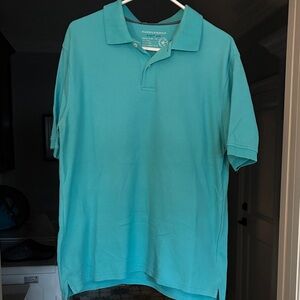 Calvin Klein Men's Aqua Polo Shirt (M)